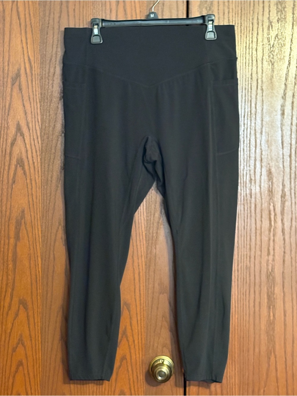 HALARA Black High-Rise Leggings with Pockets 1X